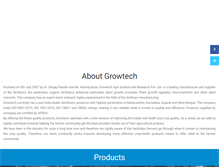 Tablet Screenshot of growtechagriscience.com